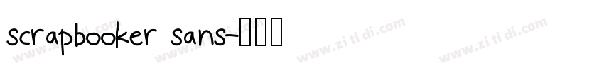 scrapbooker sans字体转换